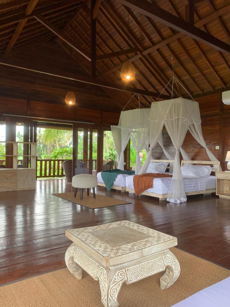 Yoga Villa Main Bedroom with Rice Paddy View Yoga Villa Main Bedroom with Rice Paddy View
